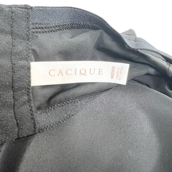 Cacique Bra Boost Plunge Underwire Lane Bryant Smooth 2 Pk 46DDD - Picture 7 of 9